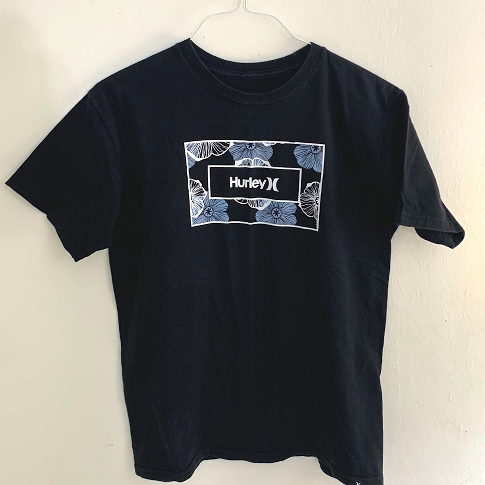 Hurley Black Graphic Print T-Shirt